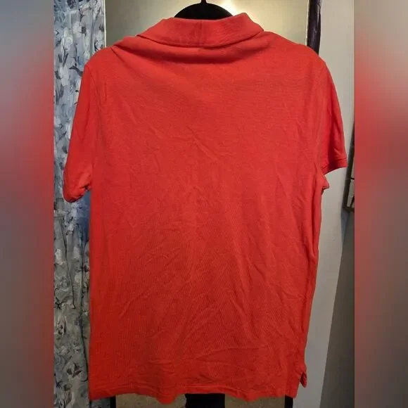 Polo by Ralph Lauren Coral Polo with Navy Pony Embroidery - Picture 4 of 4